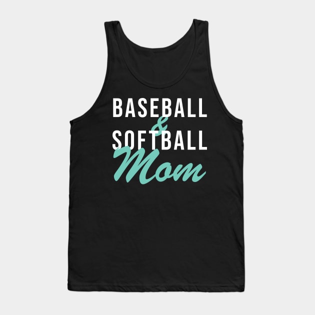 Baseball and Softball Mom Baseball Mom Tank Top by PodDesignShop